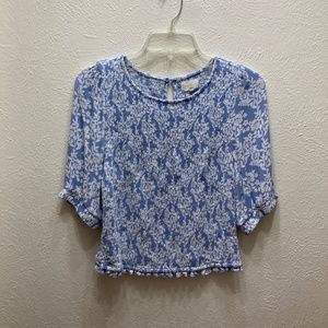 Smocked Crop Top sz M